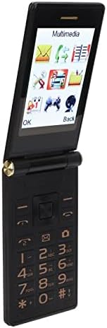 Сгъваем телефон GOWENIC за възрастните хора, Мобилен сгъваем телефон с голям бутон M3 1 2G, Слот за две SIM-карти,