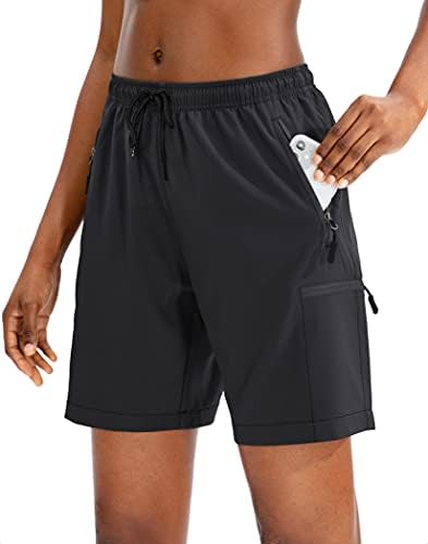 SANTINY Дамски Туристически Панталони-Карго, бързо съхнещи Леки Летни къси Панталони за Жени, за Пътуване, за