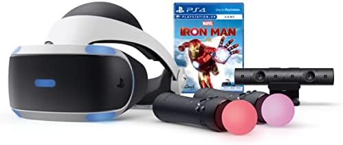 Sony Playstation VR - Комплект Marvel's Iron Man, White: Слушалки Playstation VR, Помещение, 2 контролера за